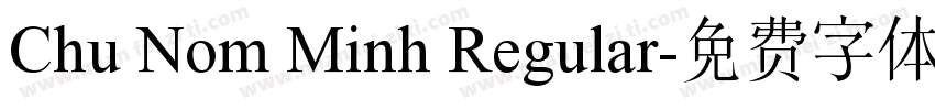 Chu Nom Minh Regular字体转换